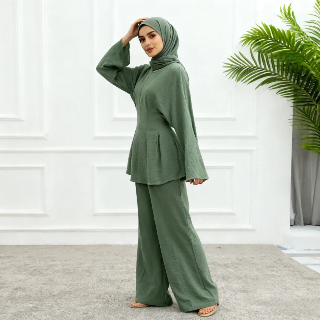 Shirt Straight Pant Sets 2 Piece