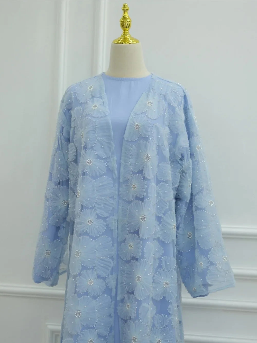 Flower Abaya Muslim Cardigan