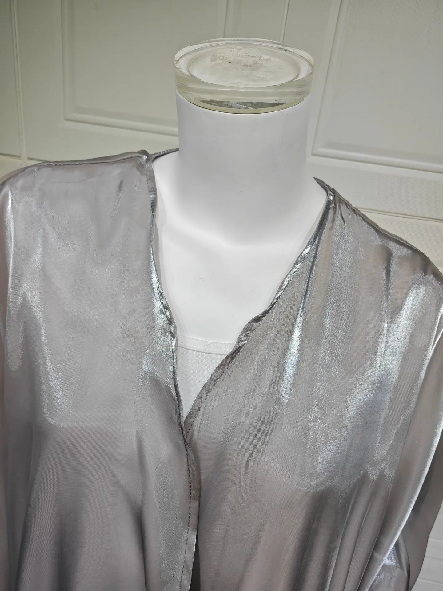 Abaya Cardigan Dresses Scarf Silky