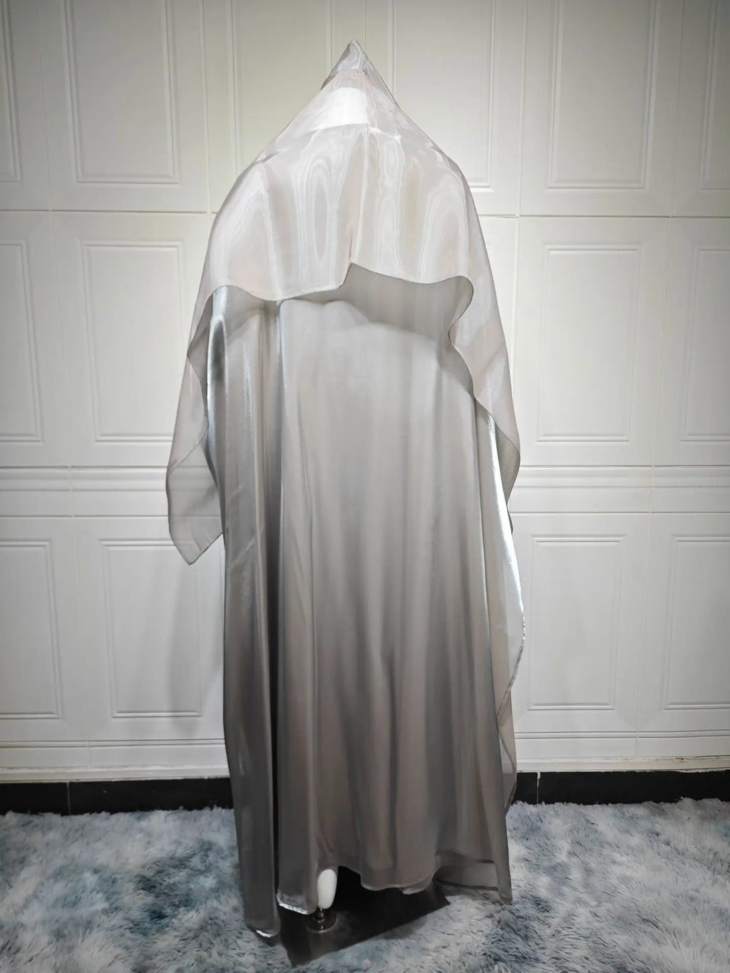 Abaya Cardigan Dresses Scarf Silky