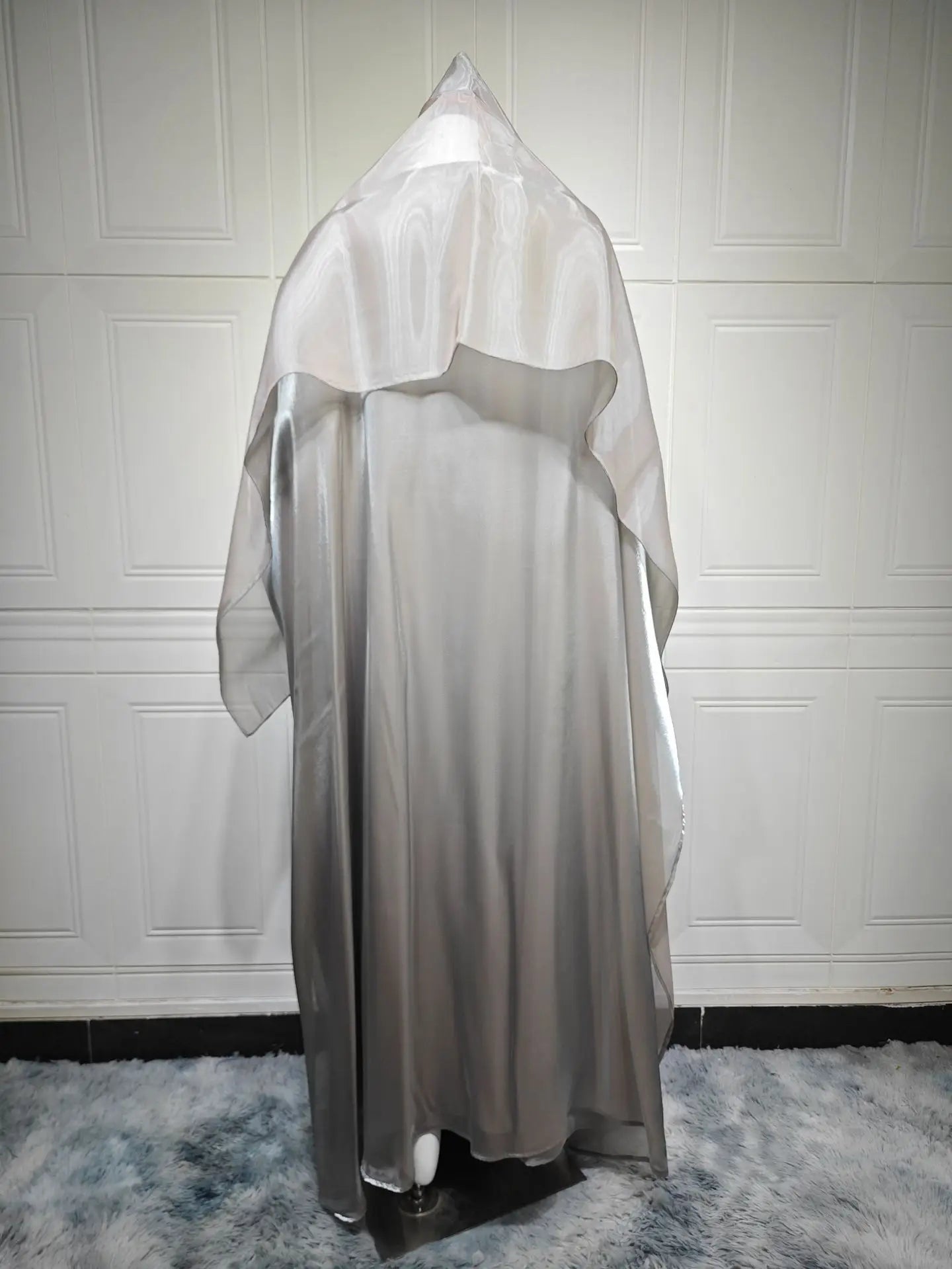 Abaya Cardigan Dresses Scarf Silky