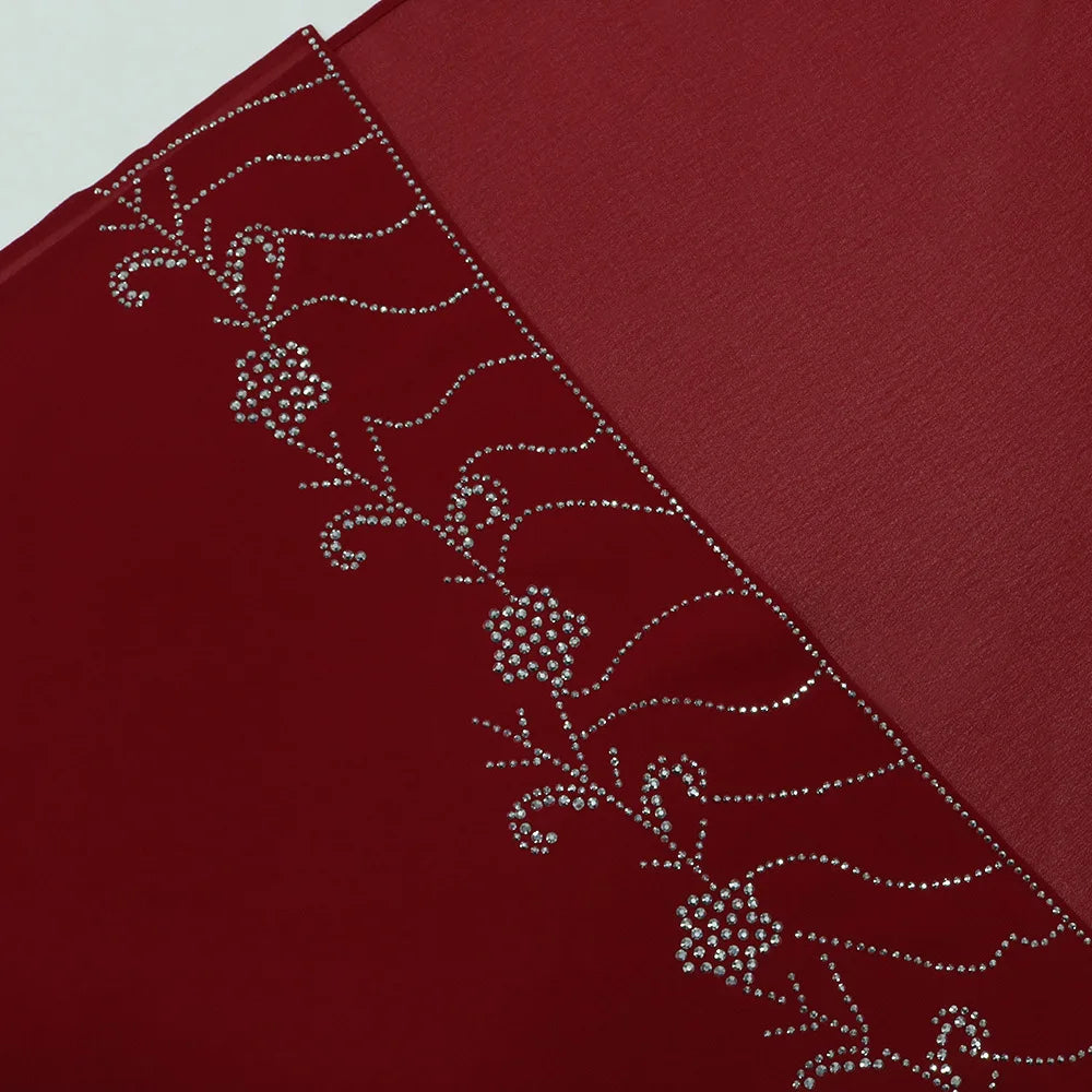 Long Sleeve Chiffon Cardigan Dress and Vest 2ps