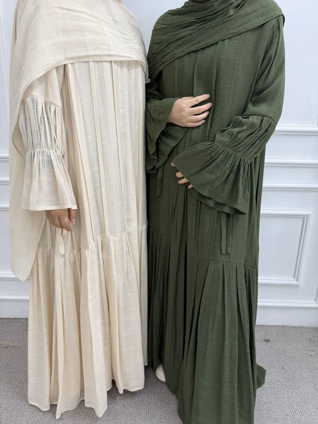 Abaya Dress Scarf 3 Piece Set