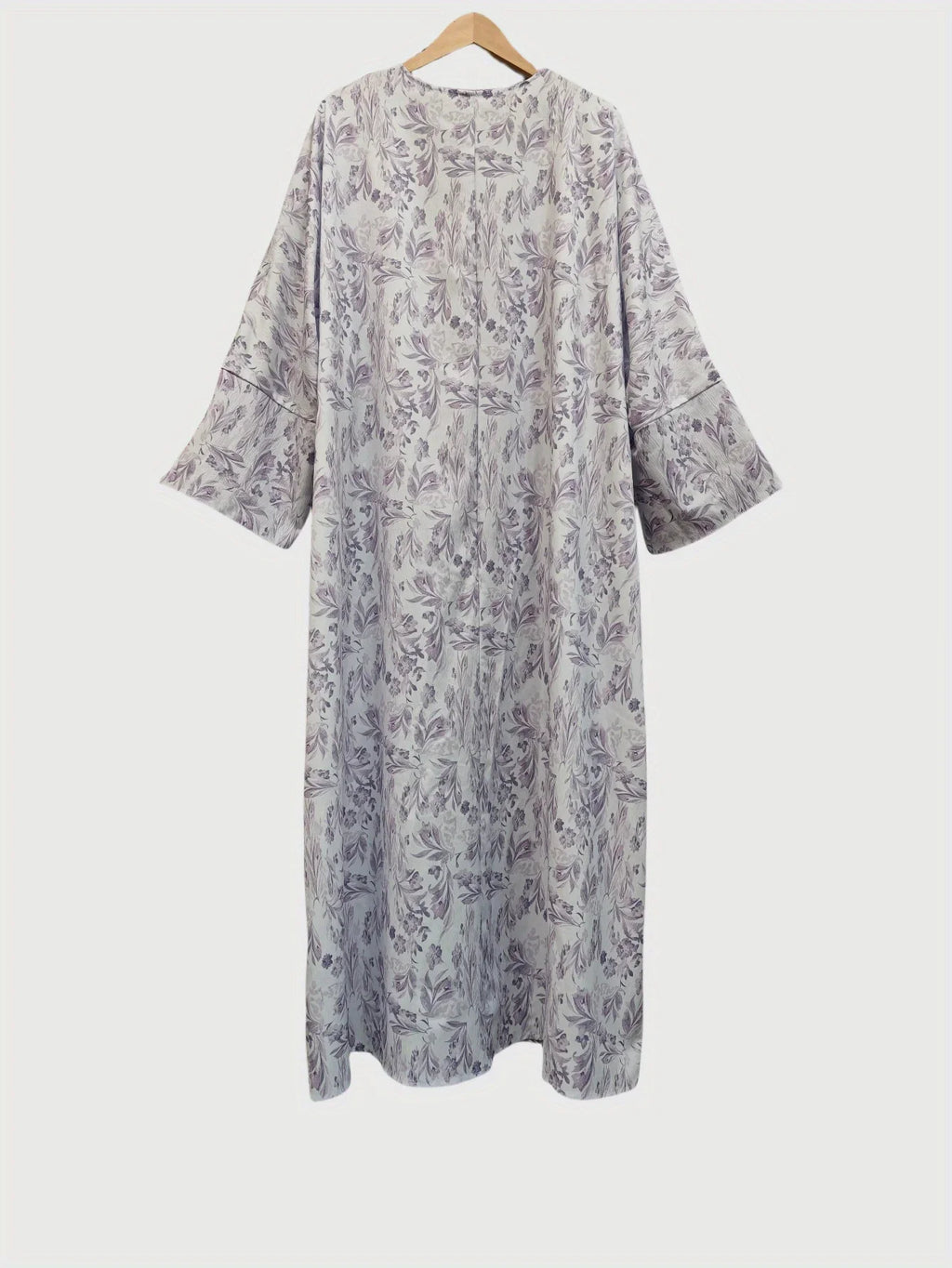 Loose Floral Long Sleeve Abaya