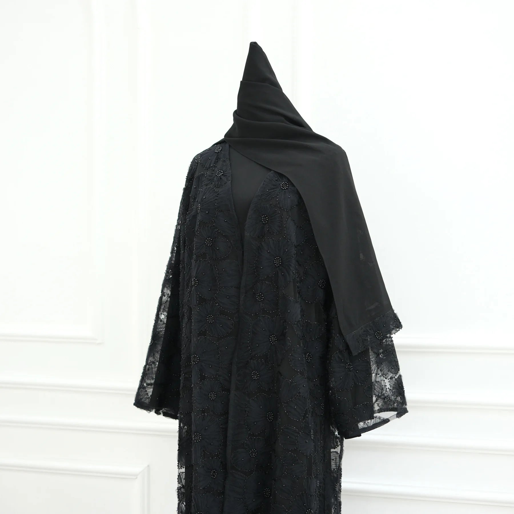Flower Abaya Muslim Cardigan