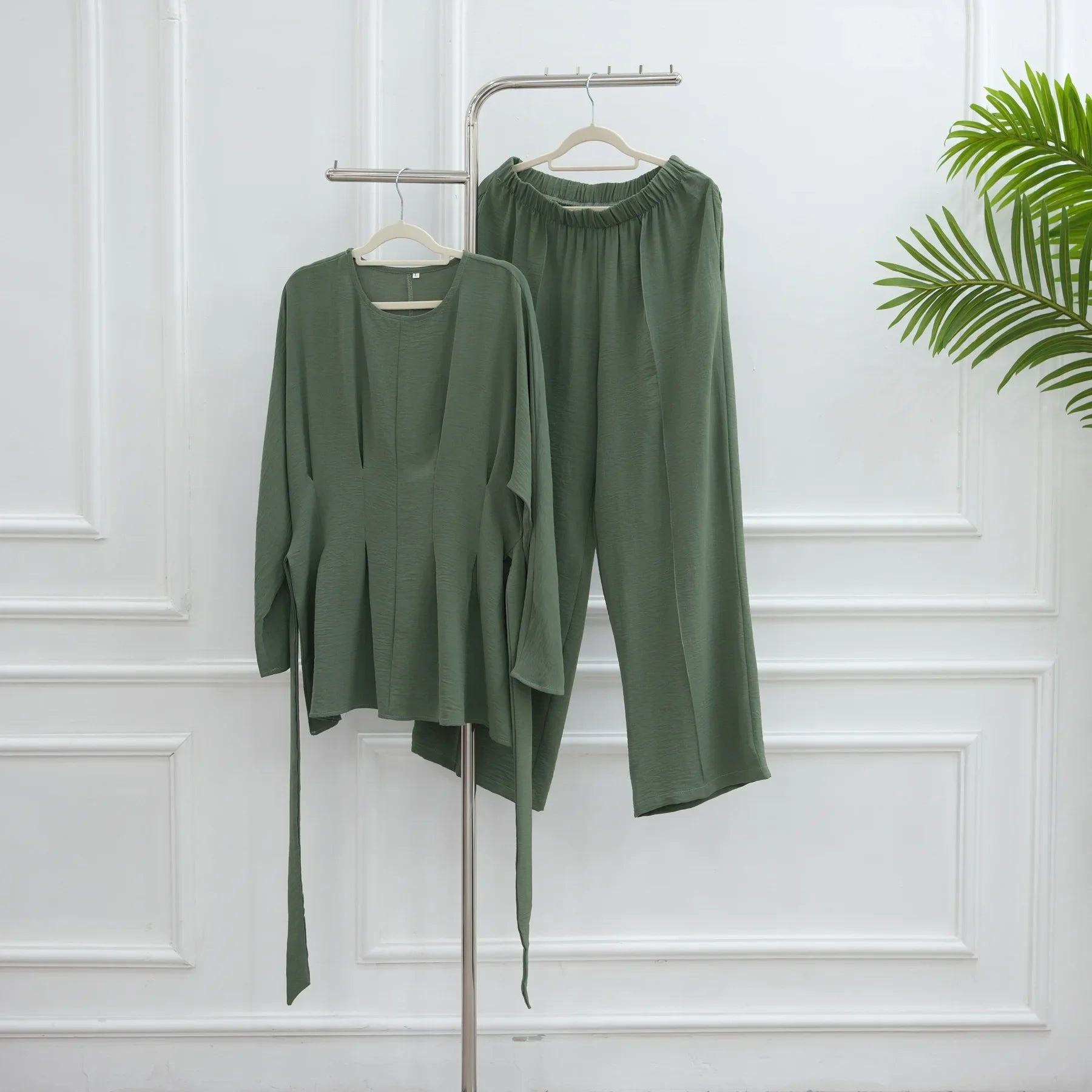 Shirt Straight Pant Sets 2 Piece