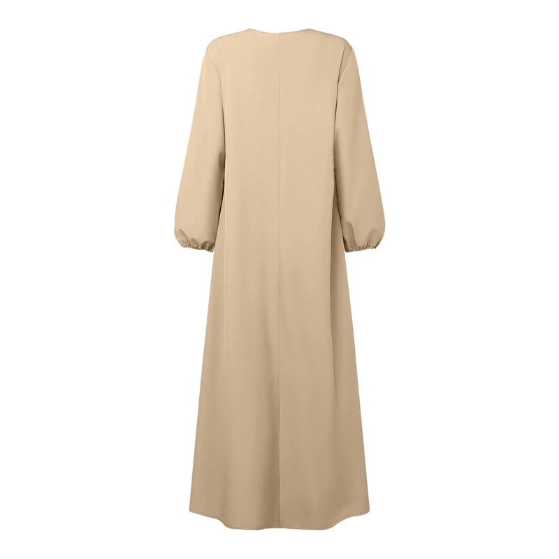 Sundress Patchwork Abaya Robe Femme