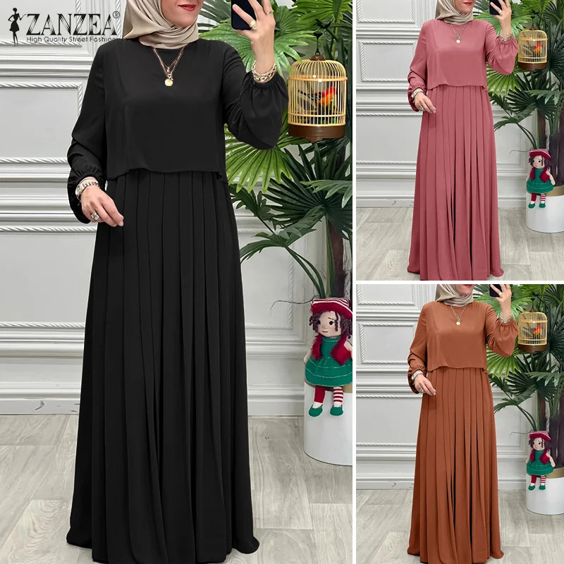 Autumn Abaya Robe Long Sleeve