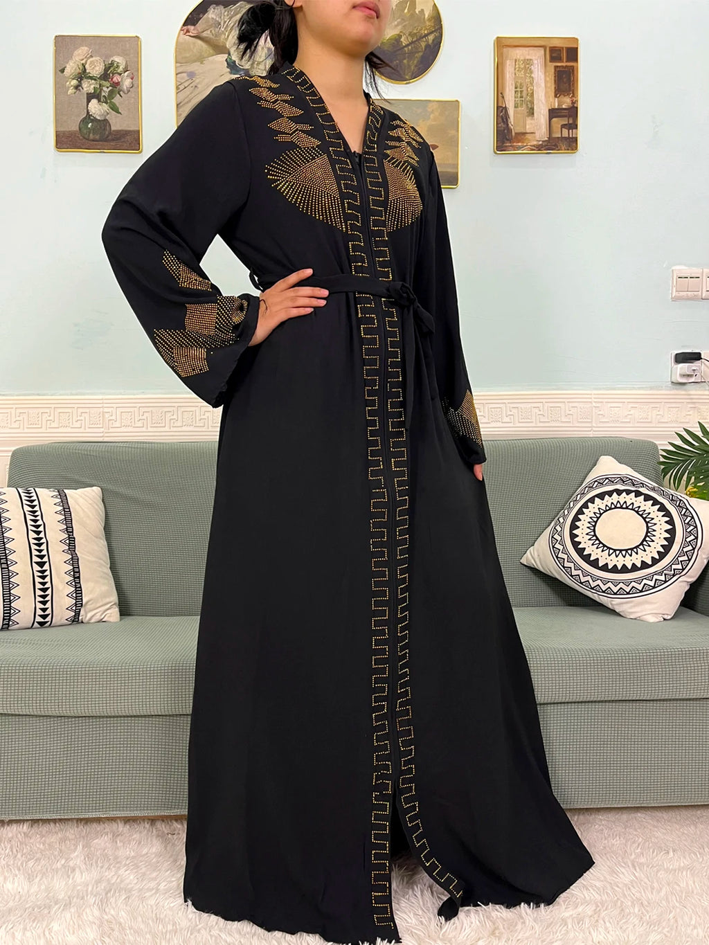 Abaya Loose Fit with hijab 2pc