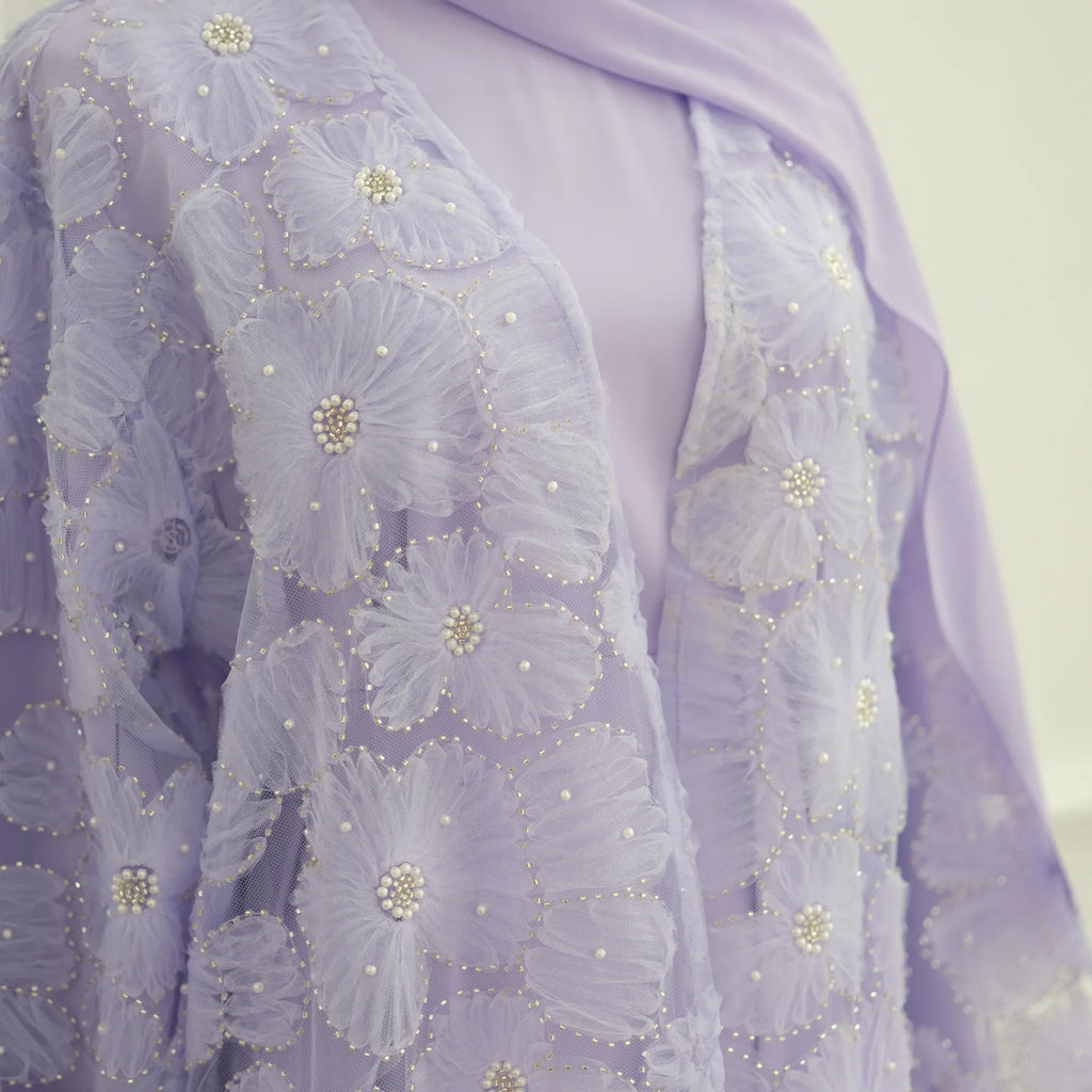 Flower Abaya Muslim Cardigan