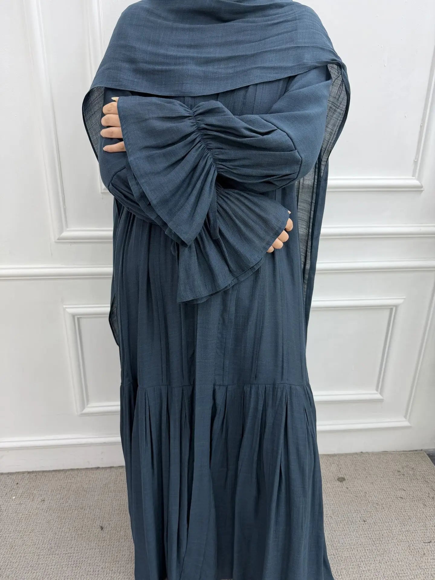 Abaya Dress Scarf 3 Piece Set