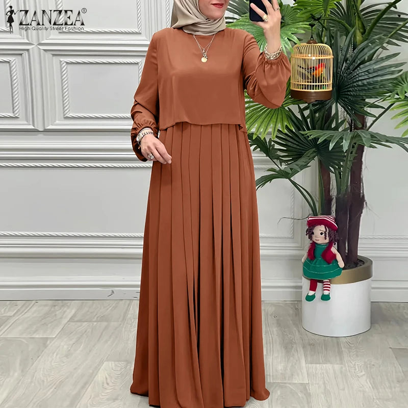 Autumn Abaya Robe Long Sleeve