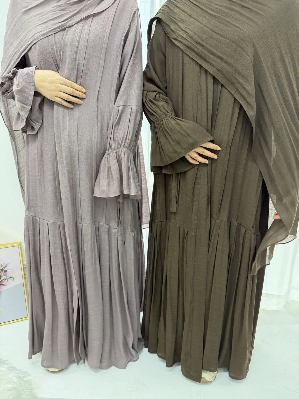 Abaya Dress Scarf 3 Piece Set