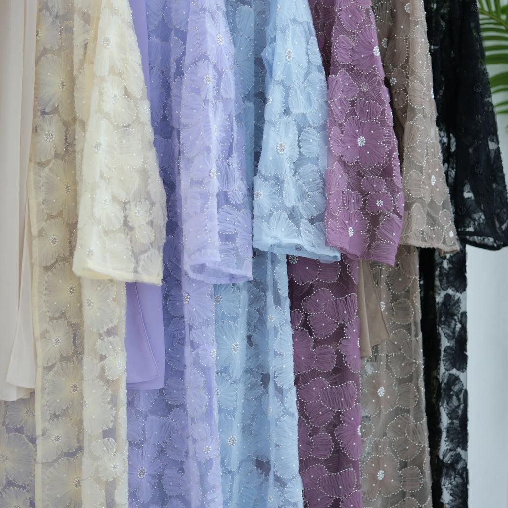 Flower Abaya Muslim Cardigan