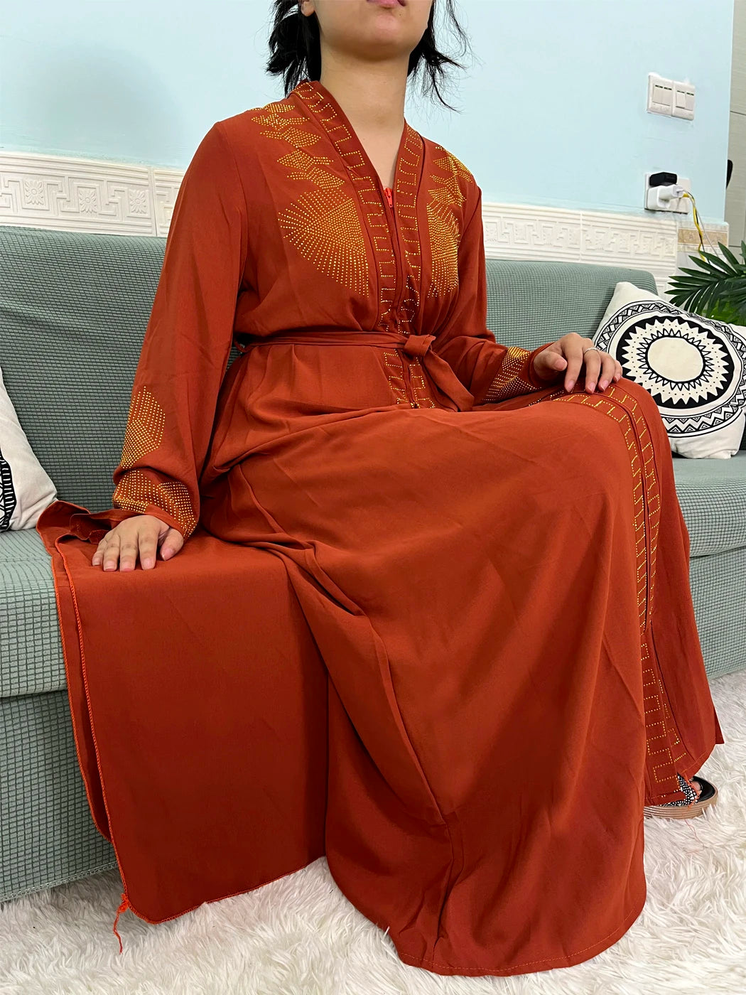 Abaya Loose Fit with hijab 2pc