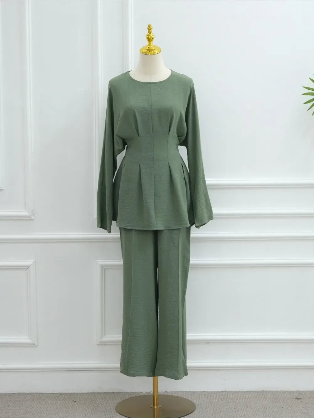 Shirt Straight Pant Sets 2 Piece