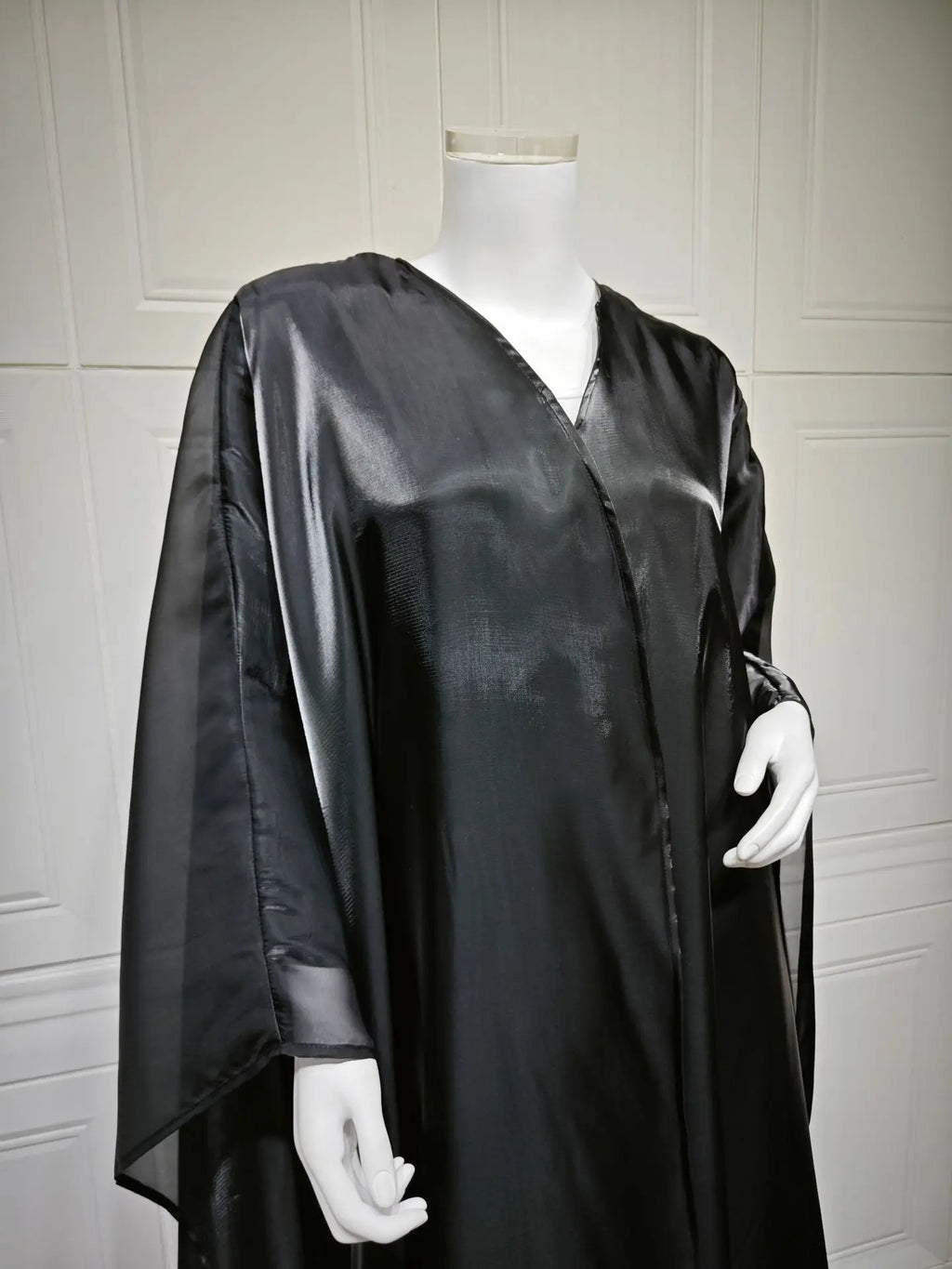 Abaya Cardigan Dresses Scarf Silky