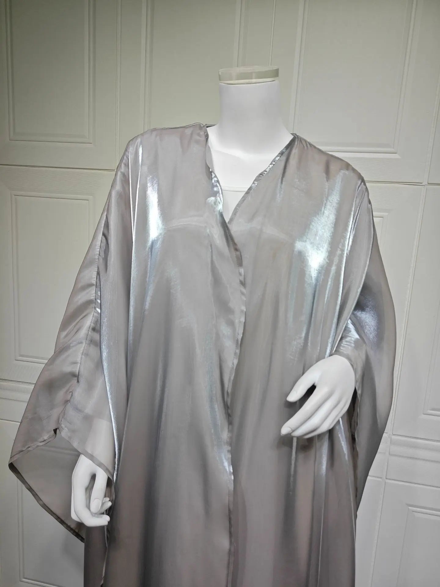 Abaya Cardigan Dresses Scarf Silky