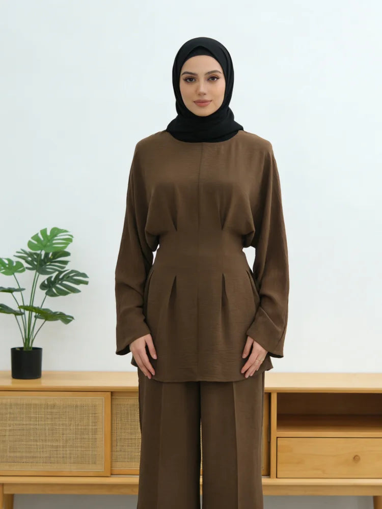 Shirt Straight Pant Sets 2 Piece