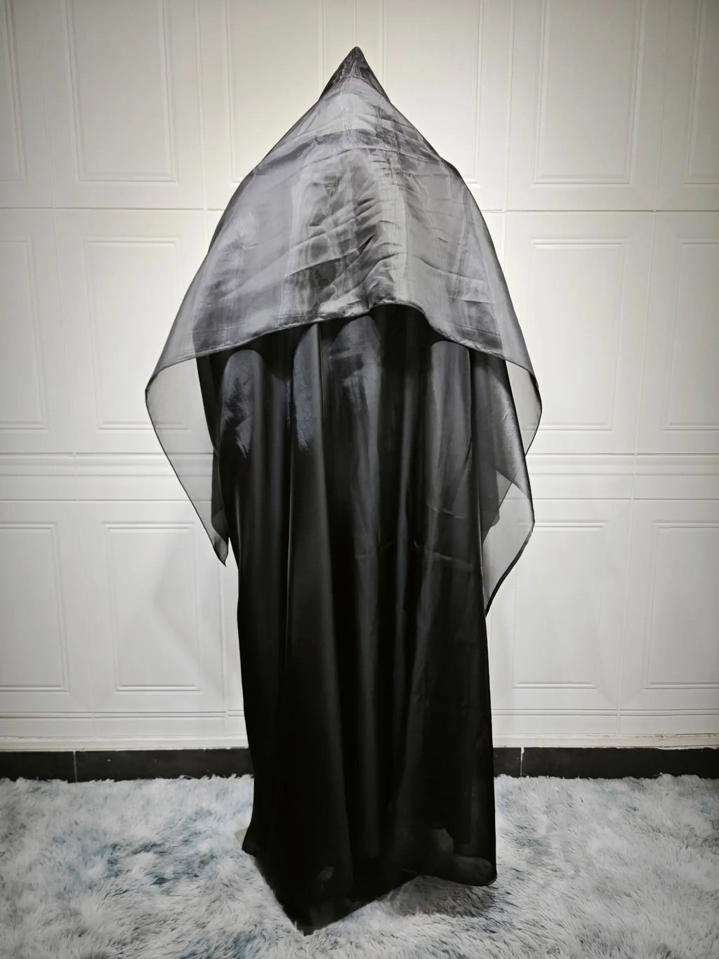 Abaya Cardigan Dresses Scarf Silky