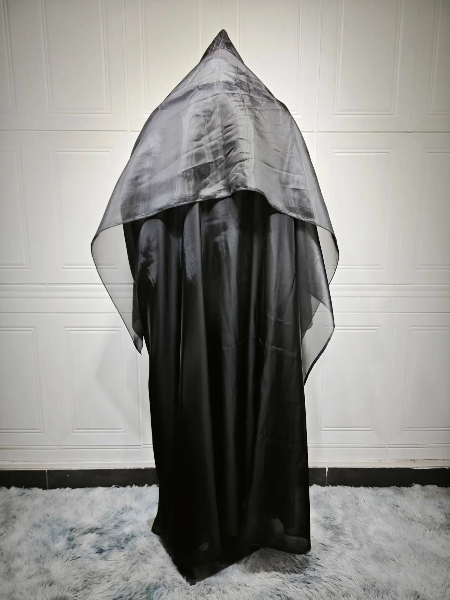 Abaya Cardigan Dresses Scarf Silky