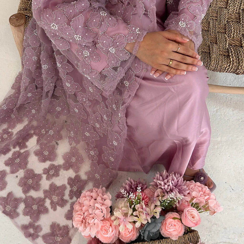Flower Abaya Muslim Cardigan