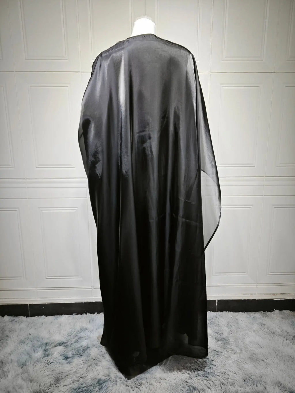 Abaya Cardigan Dresses Scarf Silky