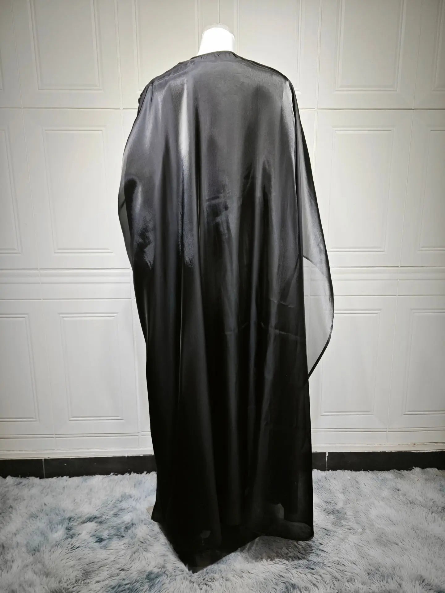 Abaya Cardigan Dresses Scarf Silky