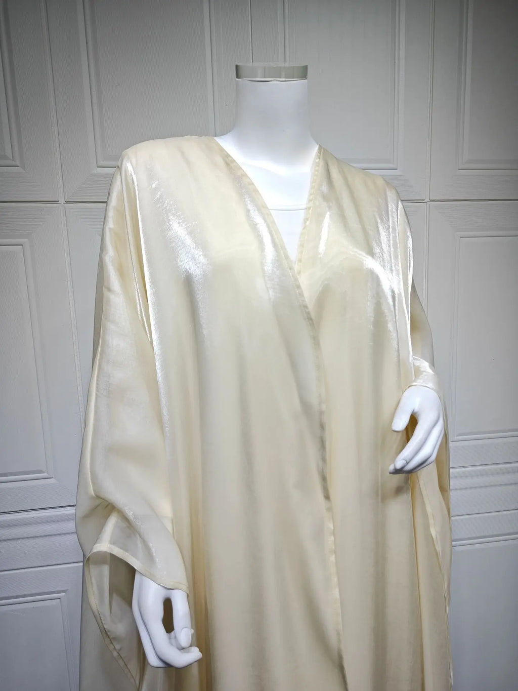 Abaya Cardigan Dresses Scarf Silky