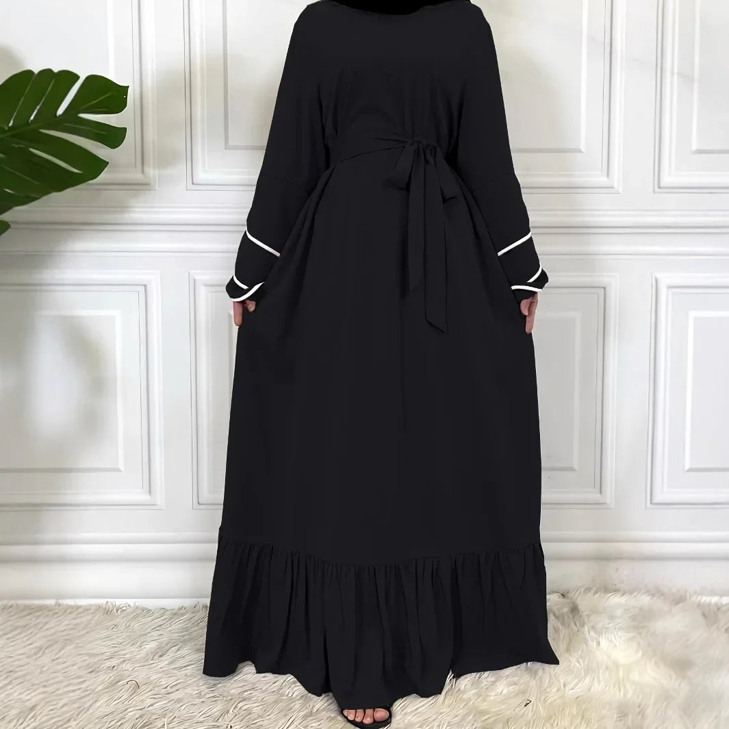 Petal Sleeve  Slim Fit Long Sleeve Dress