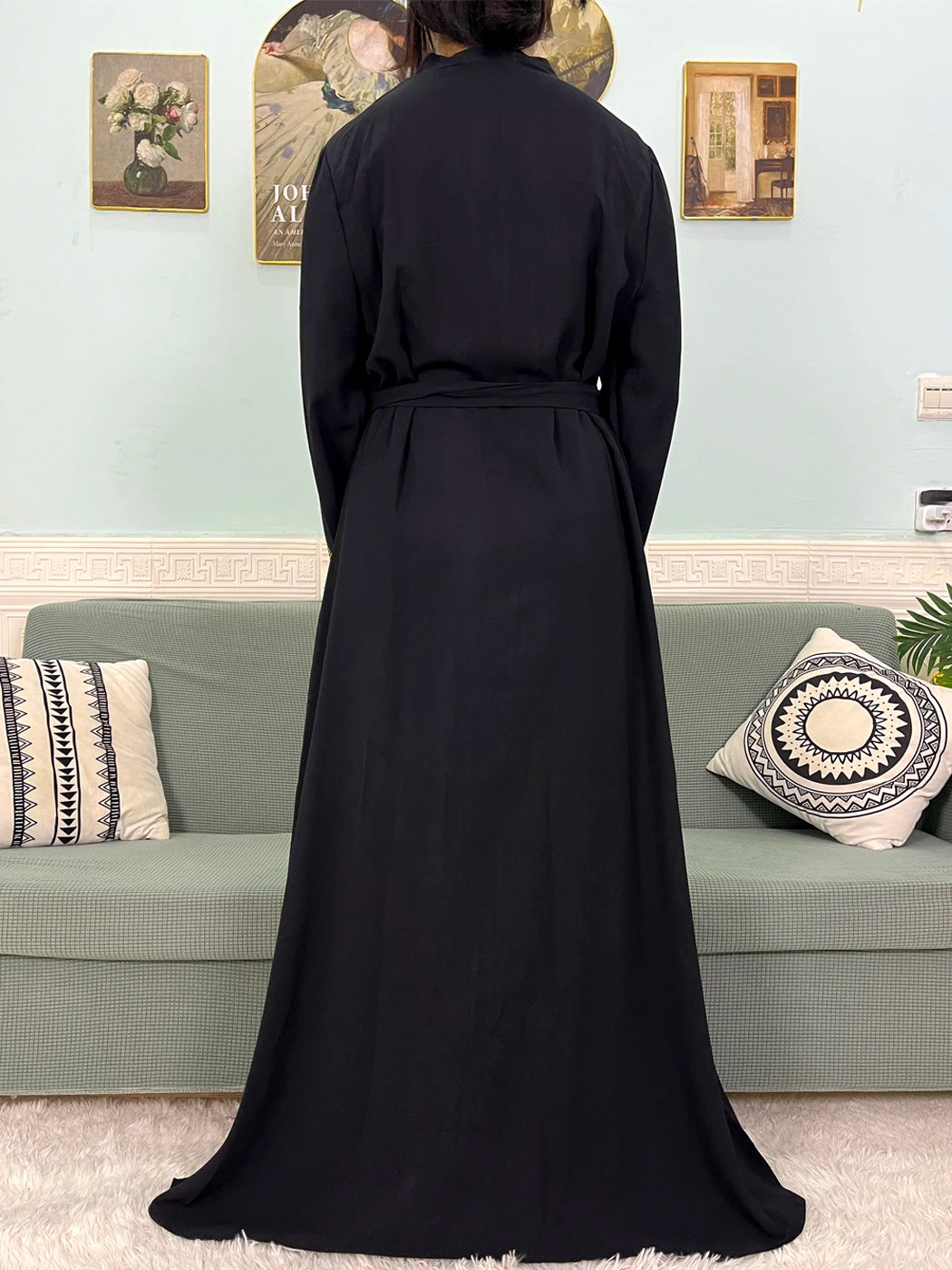 Abaya Loose Fit with hijab 2pc