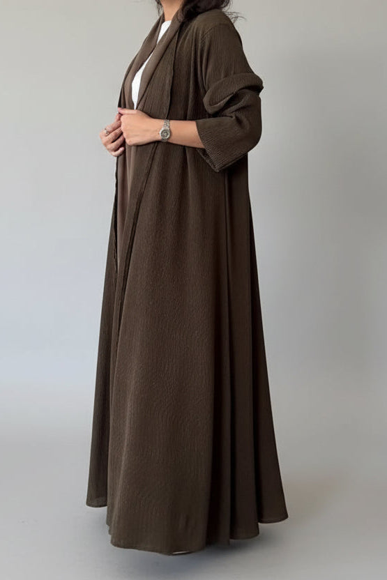 Jilbabs Open Front Abaya+Hajib 2pcs
